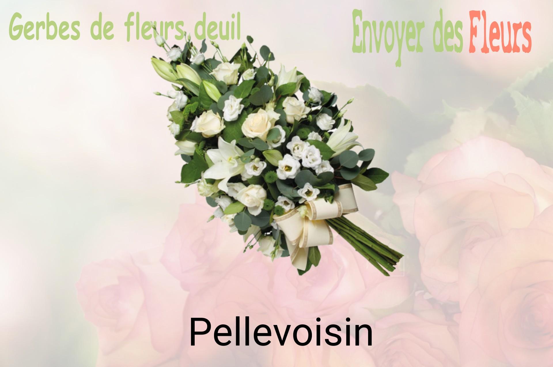 Gerbe de fleurs de deuil livrée à Pellevoisin